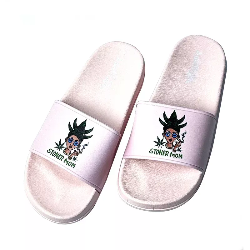 Stoner Mom Print Pink Slide Sandals – Pack of 4 Sizes – 7, 9, 11, 12
