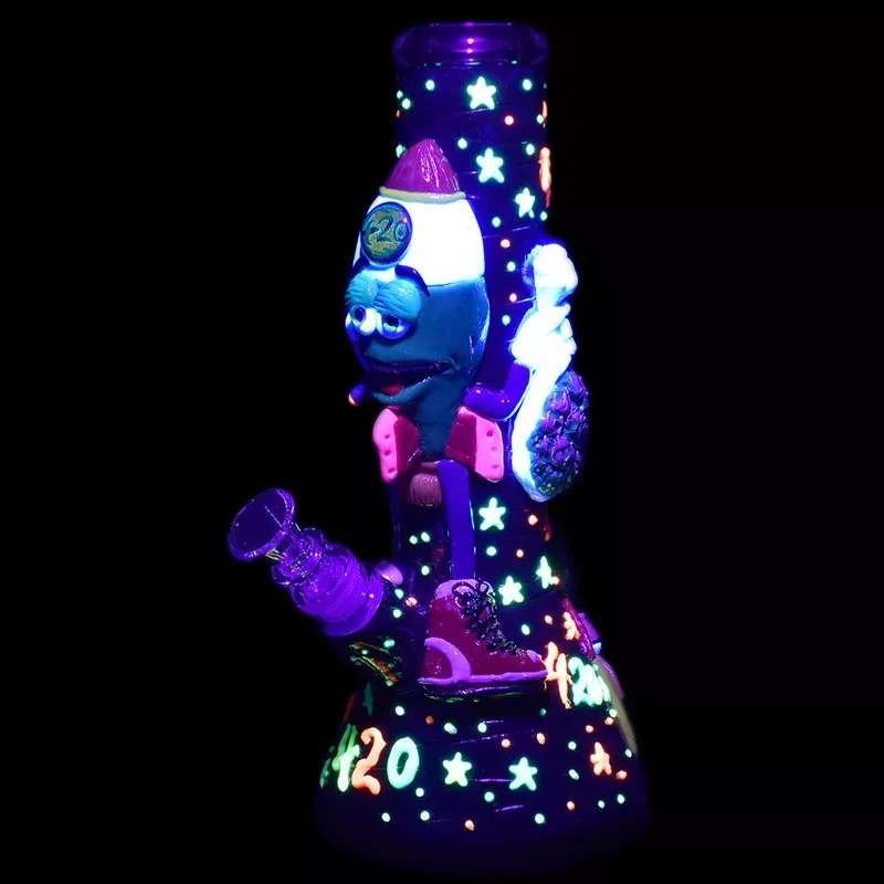 Stoney Rocket Bro 3D Painted Bong – 10.25 IN