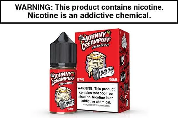 STRAWBERRY BY JOHNNY CREAMPUFF SALTS 30ML