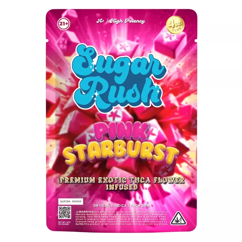 Sugar Rush Premium Exotic Pink Starburst THC-A Flower