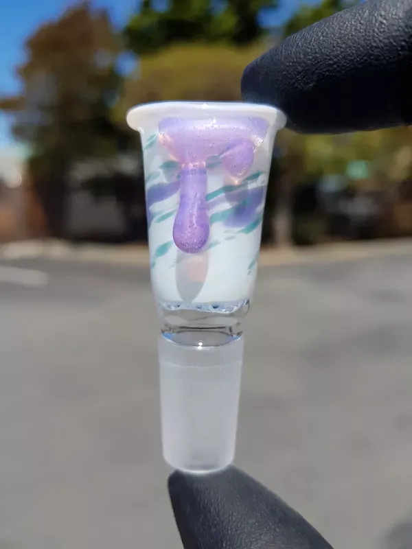 SWAN – 4-hole Bowl “Jazz Water Cup” Slide w/ 14mm Joint – #2