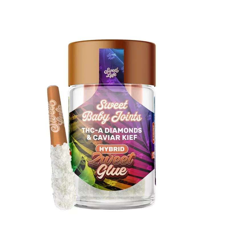 Sweet Lyfe Sweet Baby Joints THC-A Diamonds & Caviar Kief – Zweet Glue – Hybrid