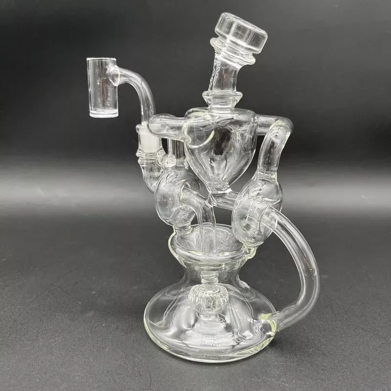 TAG – 8 ” Twin Arm Super Slit Donut Wormhole Recycler w/ Bellow Base