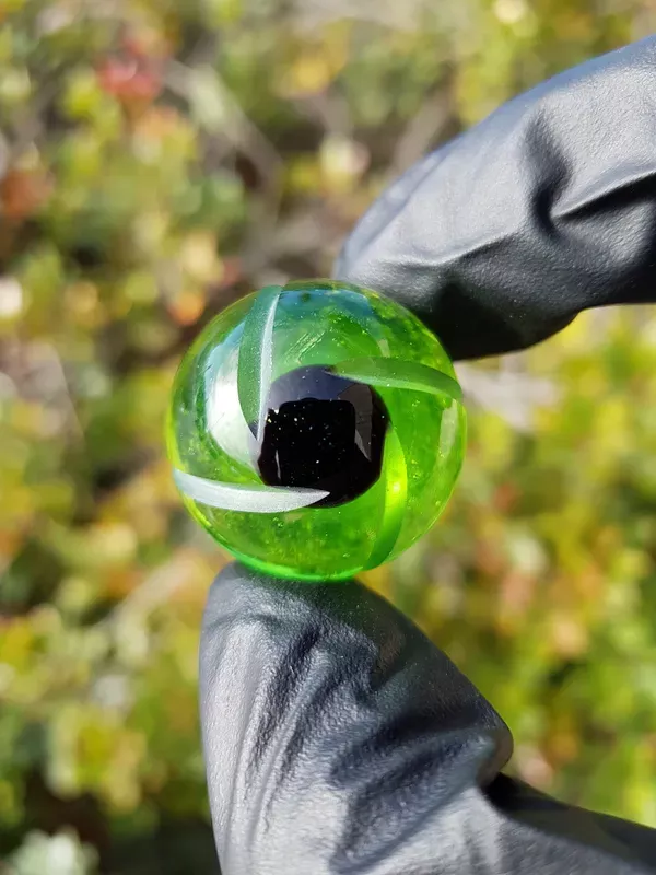 TERP SPHERE – Marble Spinner Carb Cap for Quartz Banger – Haterade #1