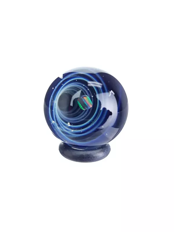 TERP SPHERE – Marble Spinner Carb Cap for Quartz Banger – Opal & Fume Vortex #4