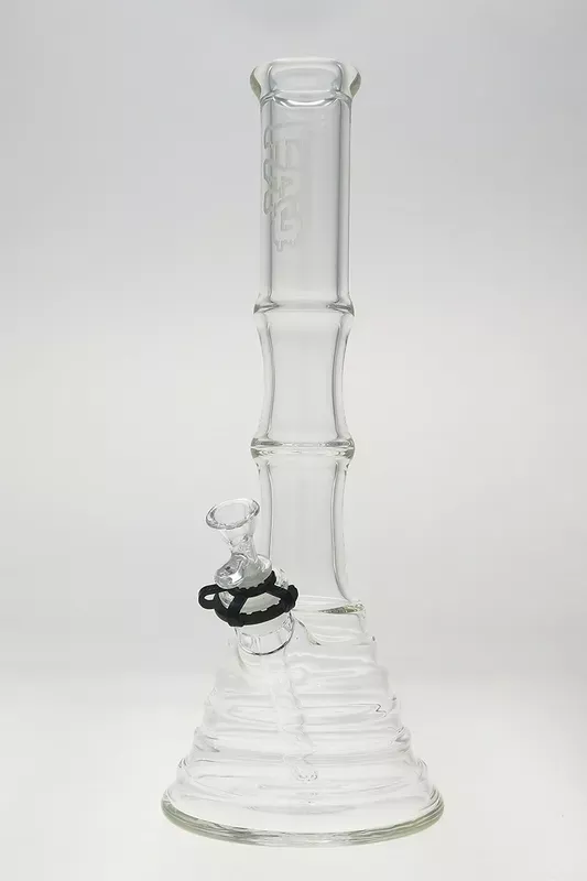 Thick Ass Glass 16 ” Bamboo Beaker Bong 7MM Glass 18/14MM Downstem