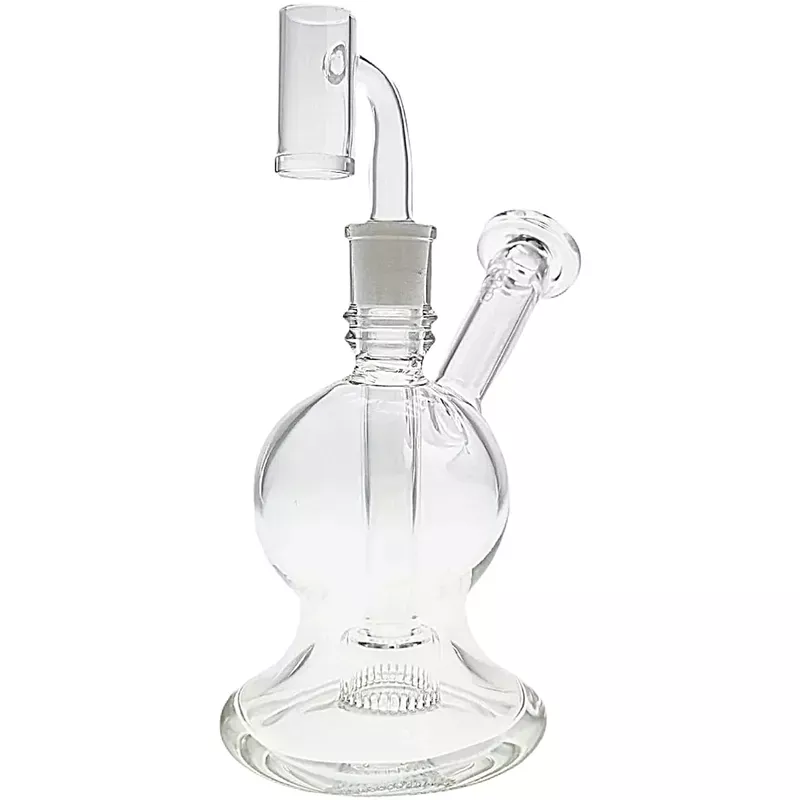 Thick Ass Glass 6 ” Globe Rig w/ Froth Showerhead Percolator 14MM Female
