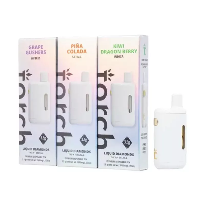 Torch Liquid Diamonds THC-A + Delta 6 Vaporizer – 3500mg