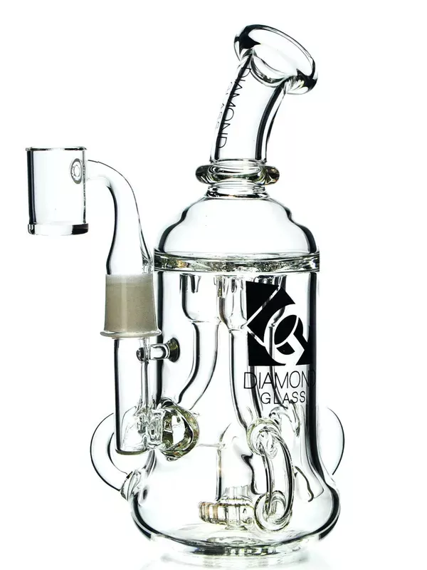 Triple Incycler Dab Rig by Diamond Glass