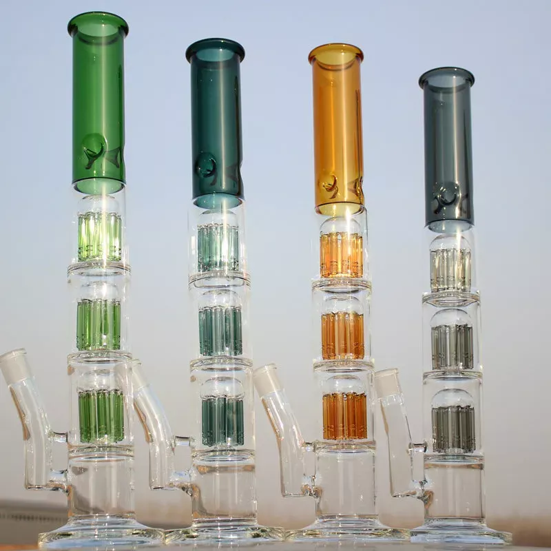Triple Tree Percolator Glass Water Pipe 19 “