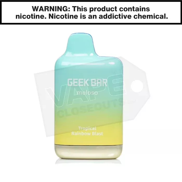 Tropical Rainbow Blast Geek Bar Meloso Max Disposable Vape