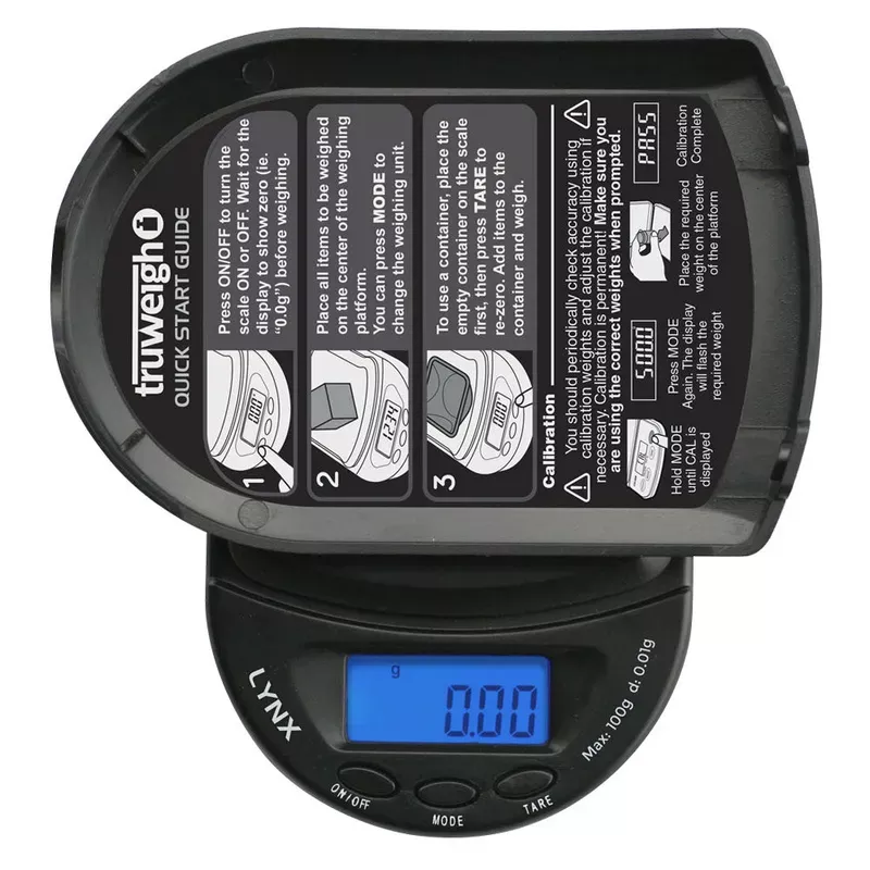 Truweigh Lynx Digital Mini Scale 100g