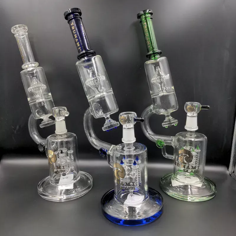 Tsunami Glass Microscope Bong 14 “