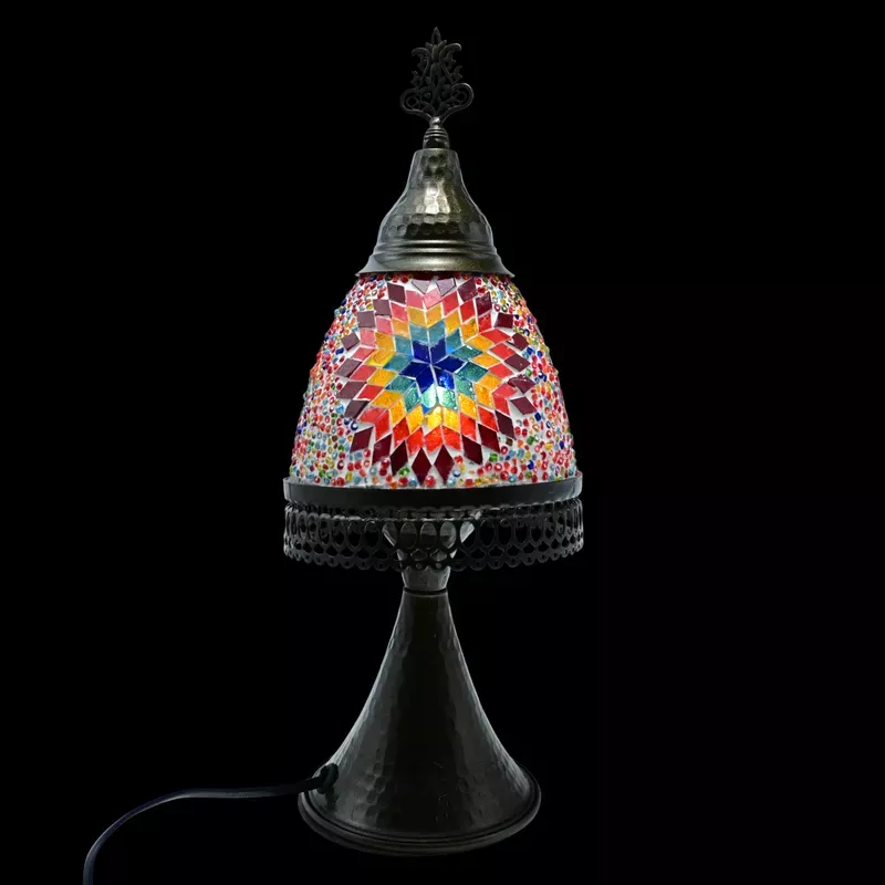 Turkish Mosaic Small Mushroom Lamp – Multi Mosaic