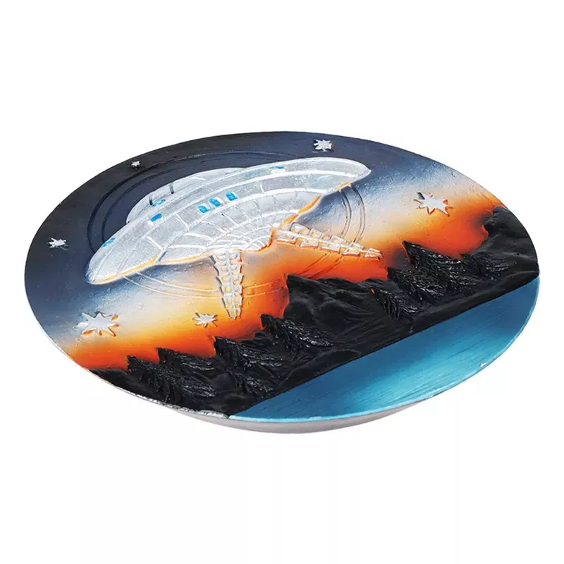 UFO Round Polyresin Incense Burner – 4.75 “