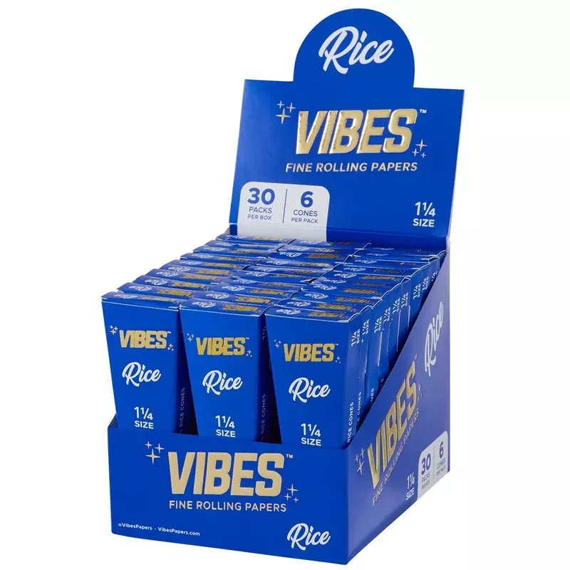Vibes – 1.25 Rice – 6 Cones – 30 Pack Box