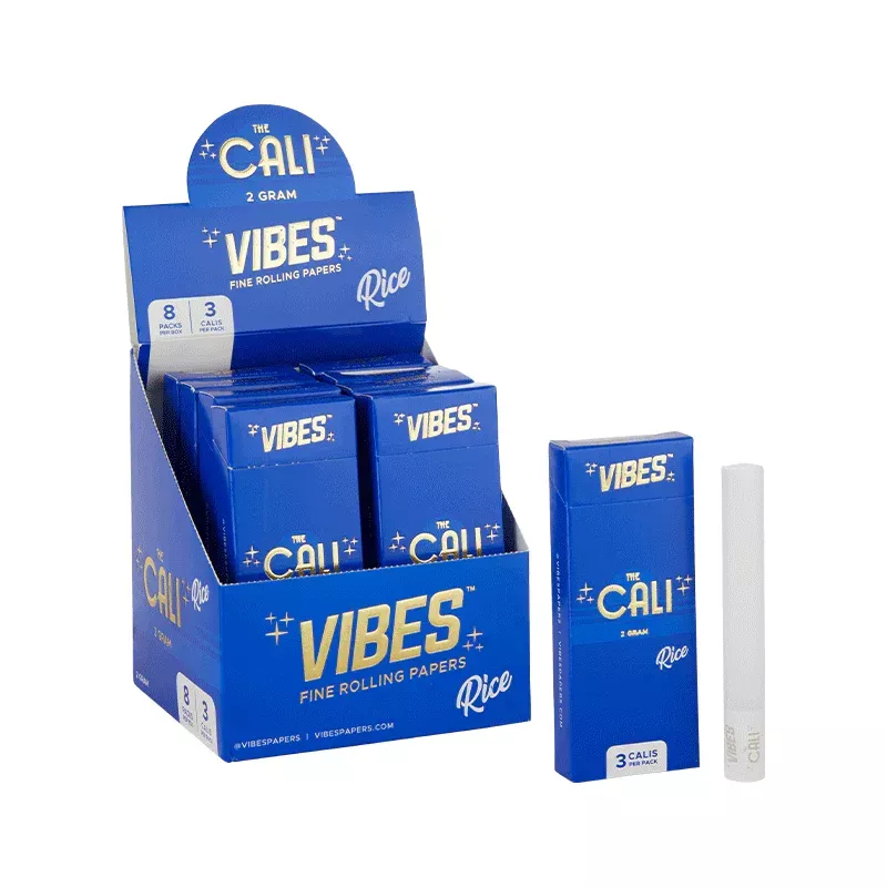 VIBES – The Cali 2 Gram Rice (8 Packs of 3 Rolls)
