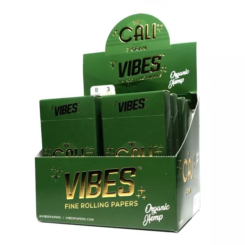 Vibes – The Cali – Organic Hemp – 3 Cones – 3 Gram – 8 Pack Box