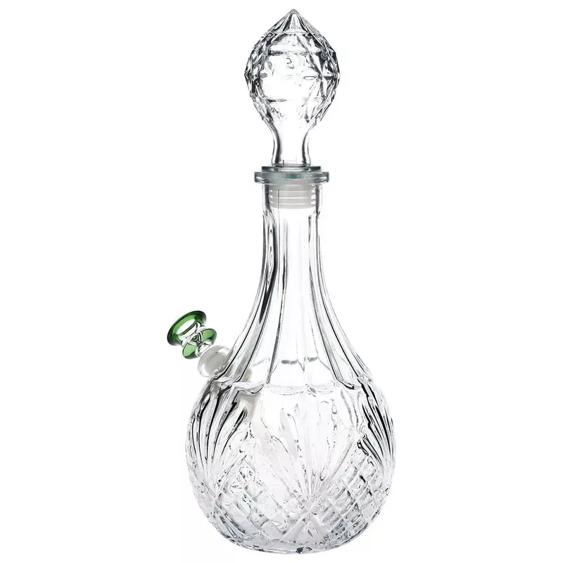 Vintage Decanter Water Drop Style Glass Bong – 12.5 “