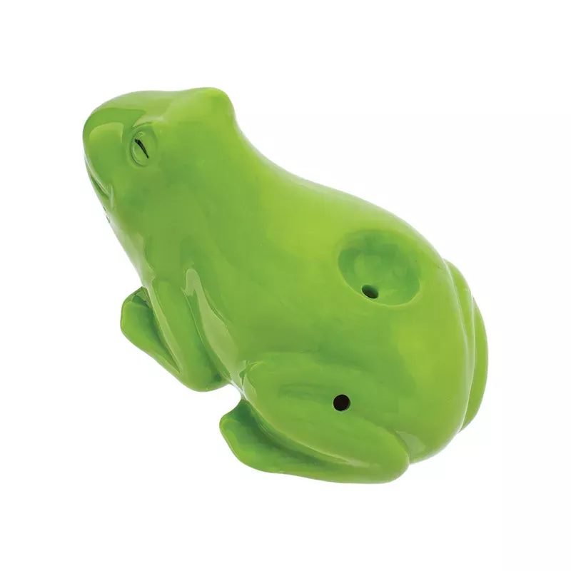 Wacky Bowlz Ceramic Hand Pipe | Frog