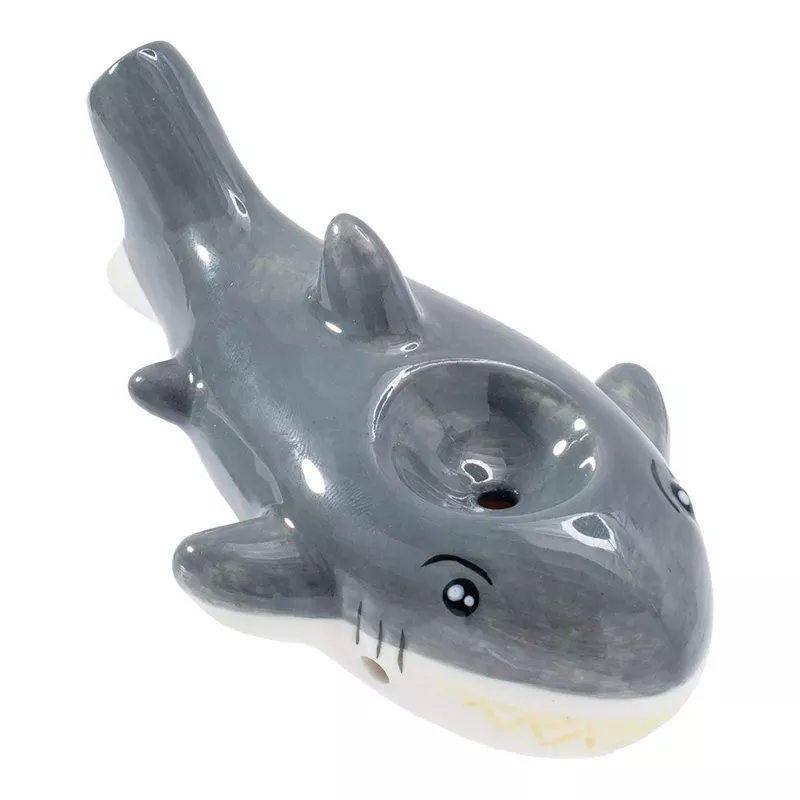Wacky Bowlz Shark Ceramic Pipe – 3.75 “