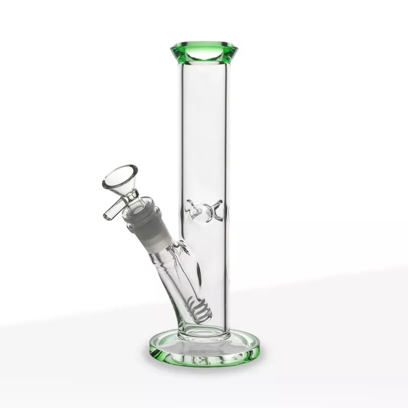 Water Pipe 4mm Color Trim Straight Tube 8.5 ” – Boro Glass – by BIO