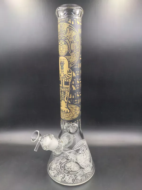 Water Pipe Thick Base Egyptian Pharoah 16 “
