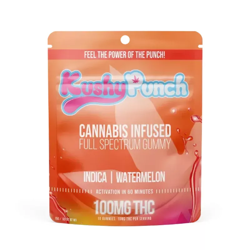 Watermelon Indica Gummy 10 Pack 100mg