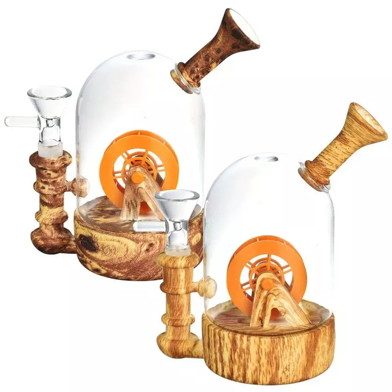 Waterwheel Bell Jar Water Pipe – 6 “/14mm F/Designs Vary