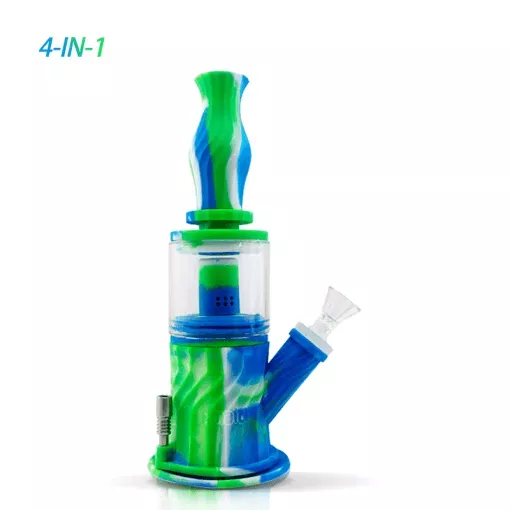 Waxmaid 4 in 1 Double Percolator Silicone Water Pipe