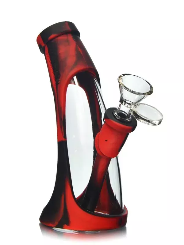 Waxmaid Mini Horn Silicone Glass Bubbler Bong