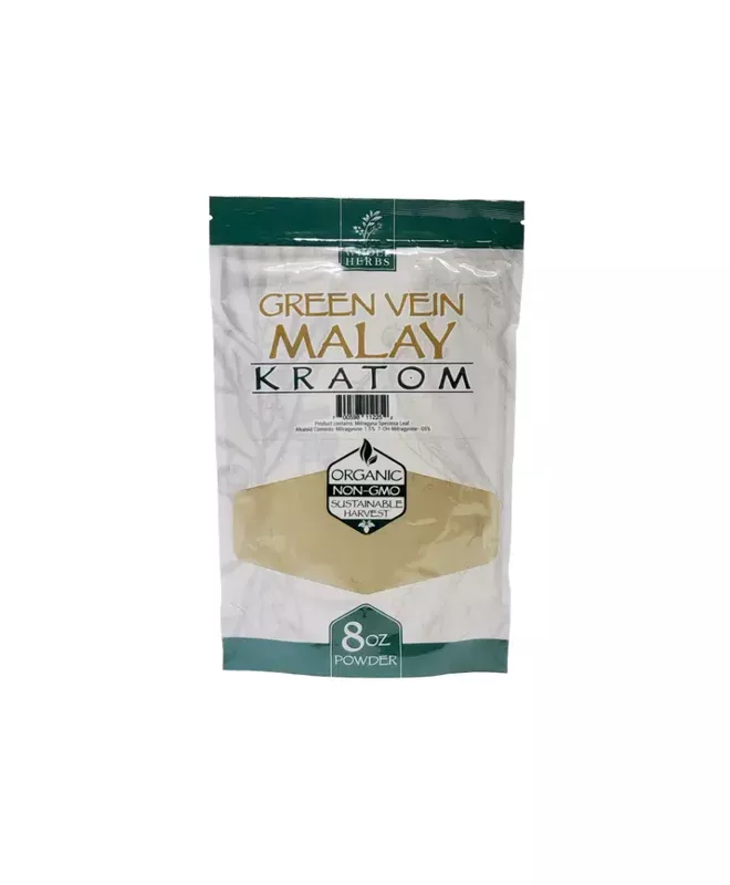 WHOLE HERBS 225 GRAM GREEN VEIN MALAY KRATOM