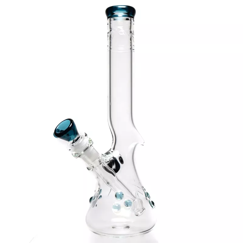 Wil Glass – Mini Beaker – 32×4 – Blue Stardust Accents