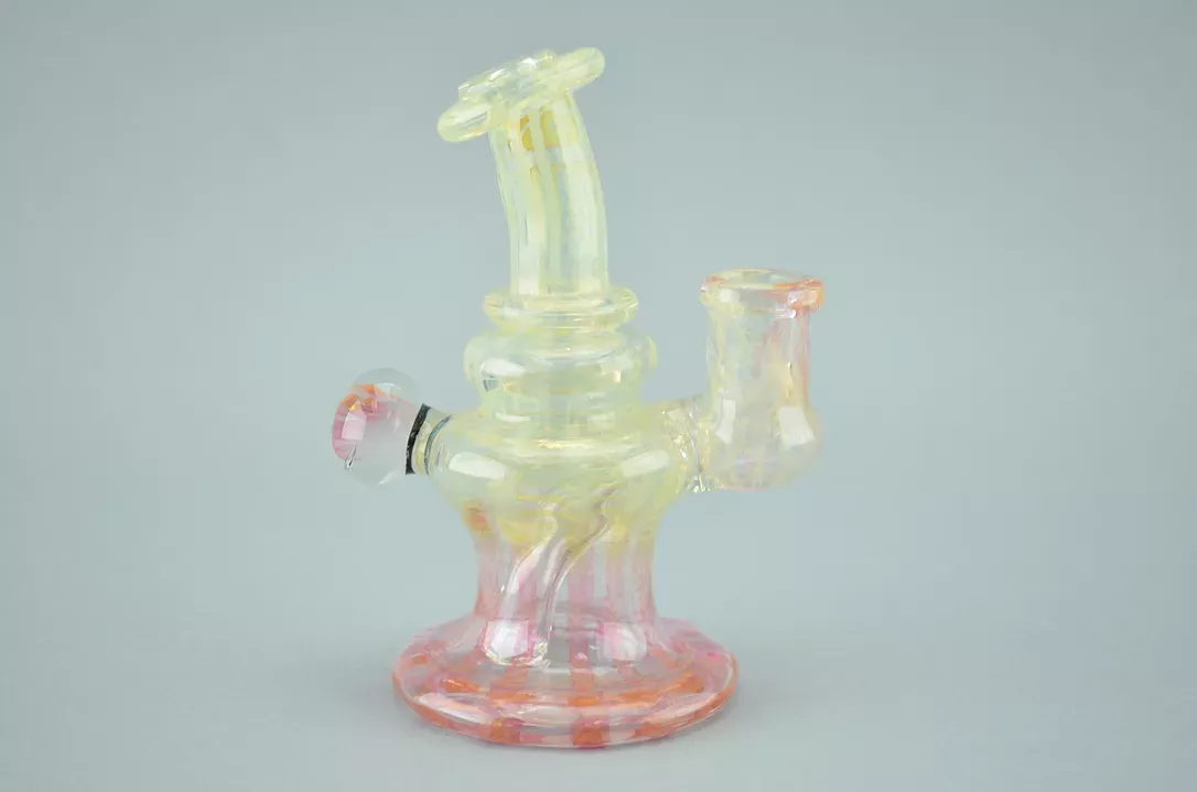 WIZ – Gold & Silver Wrap & Rake Rig w/ 14mm Female Joint – #1