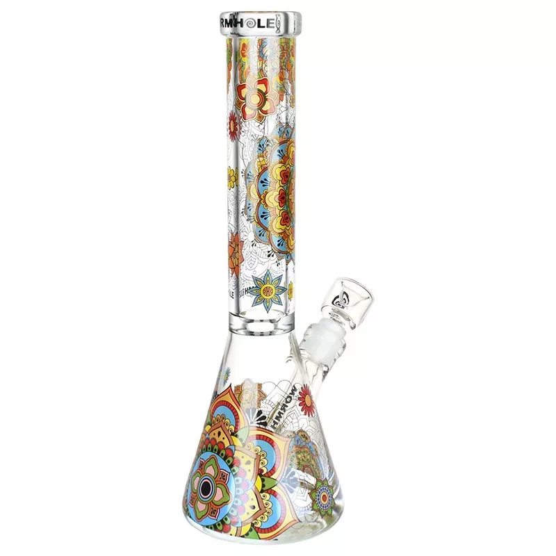 Wormhole Mandala Myriad Beaker Water Pipe | 15 ” | 14mm F