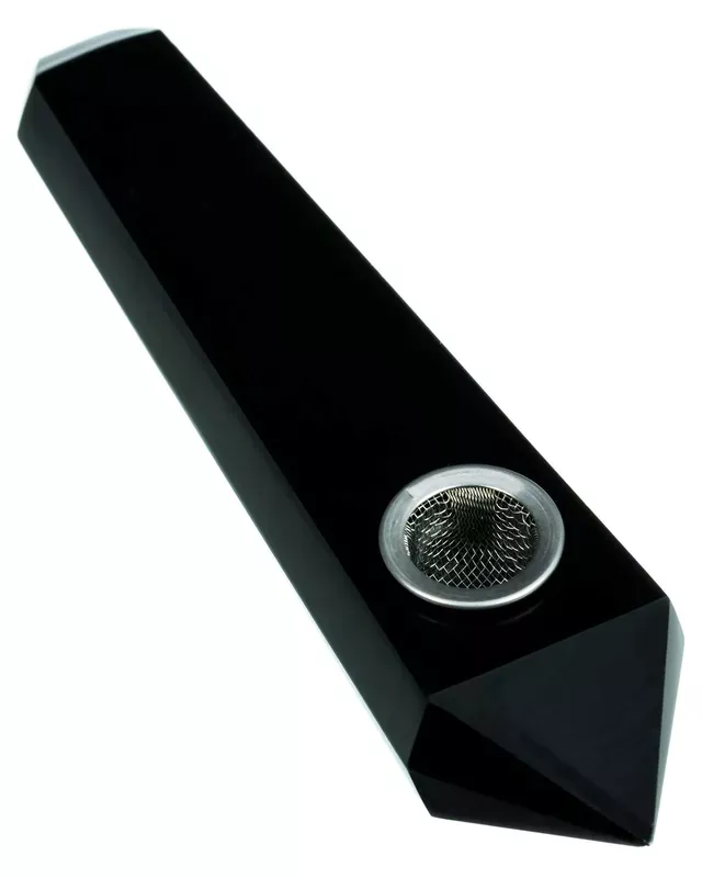 “Yin ” Quartz Crystal Stone Pipe