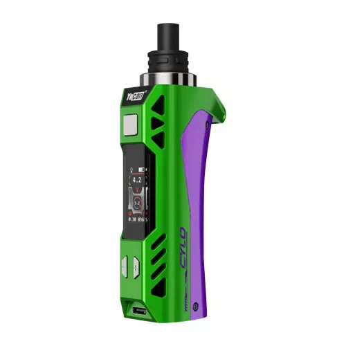 Yocan – CYLO 1300mah Variable Voltage Battery, Green Purple