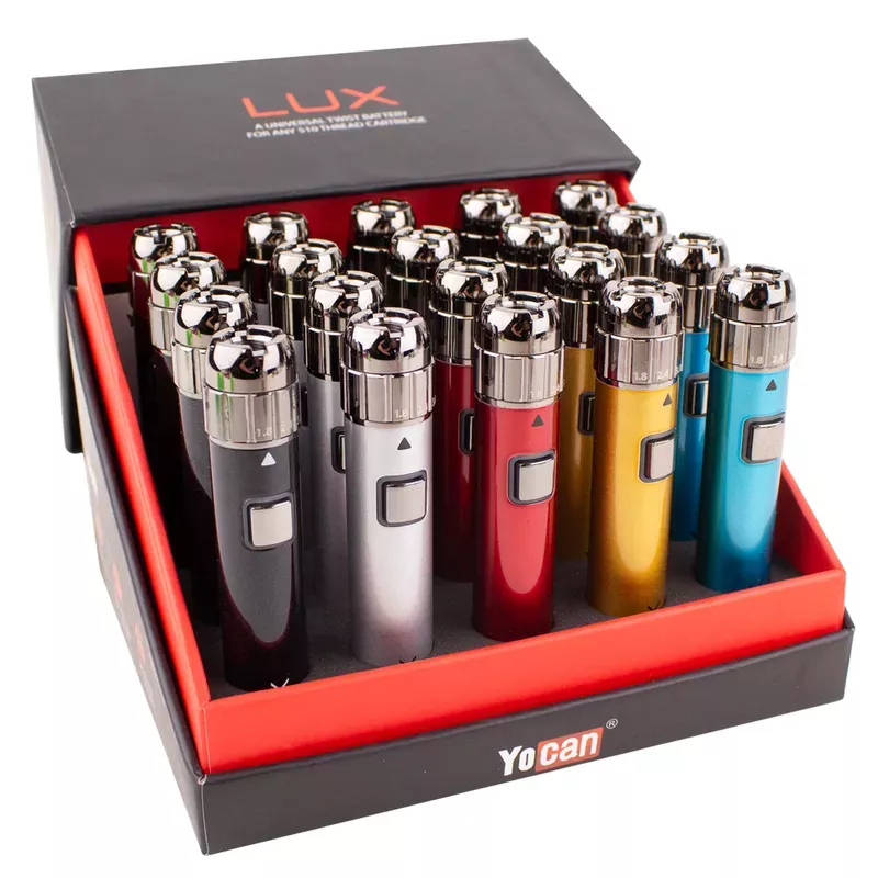 Yocan LUX 510 Threaded Vape Pen Battery – 20pcs Per Display