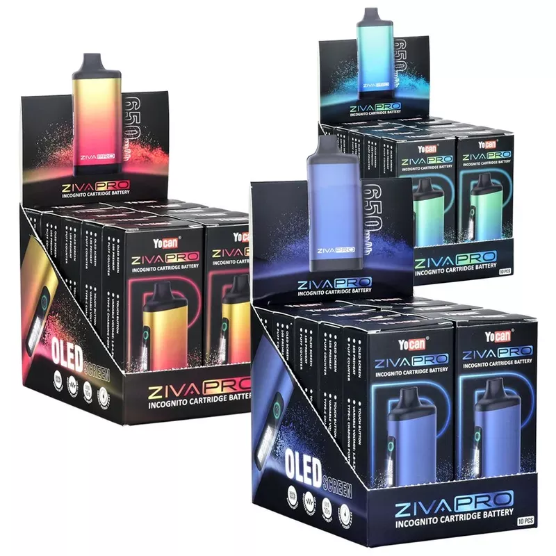 Yocan Ziva Pro Auto-Draw 510 Battery | 650mAh | 10ct Display