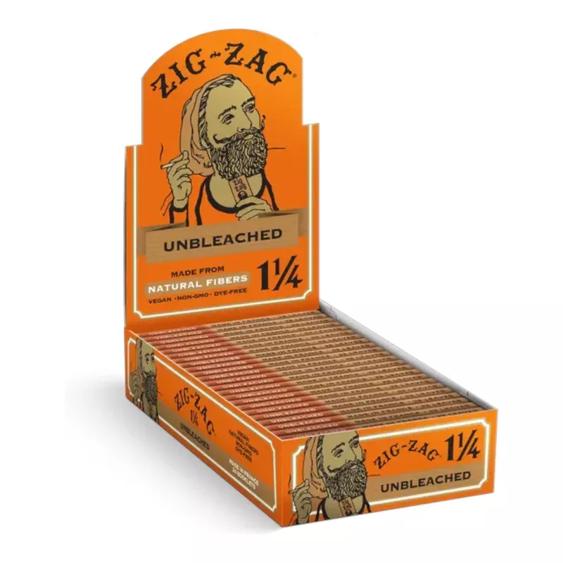 Zig-Zag Unbleached 1 1/4 Size Rolling Paper – 24ct./Display