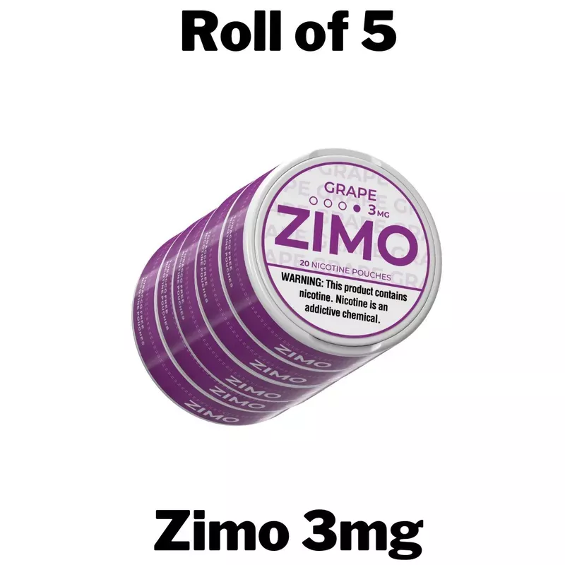 ZIMO 3MG NICOTINE POUCHES (PACK OF 5)