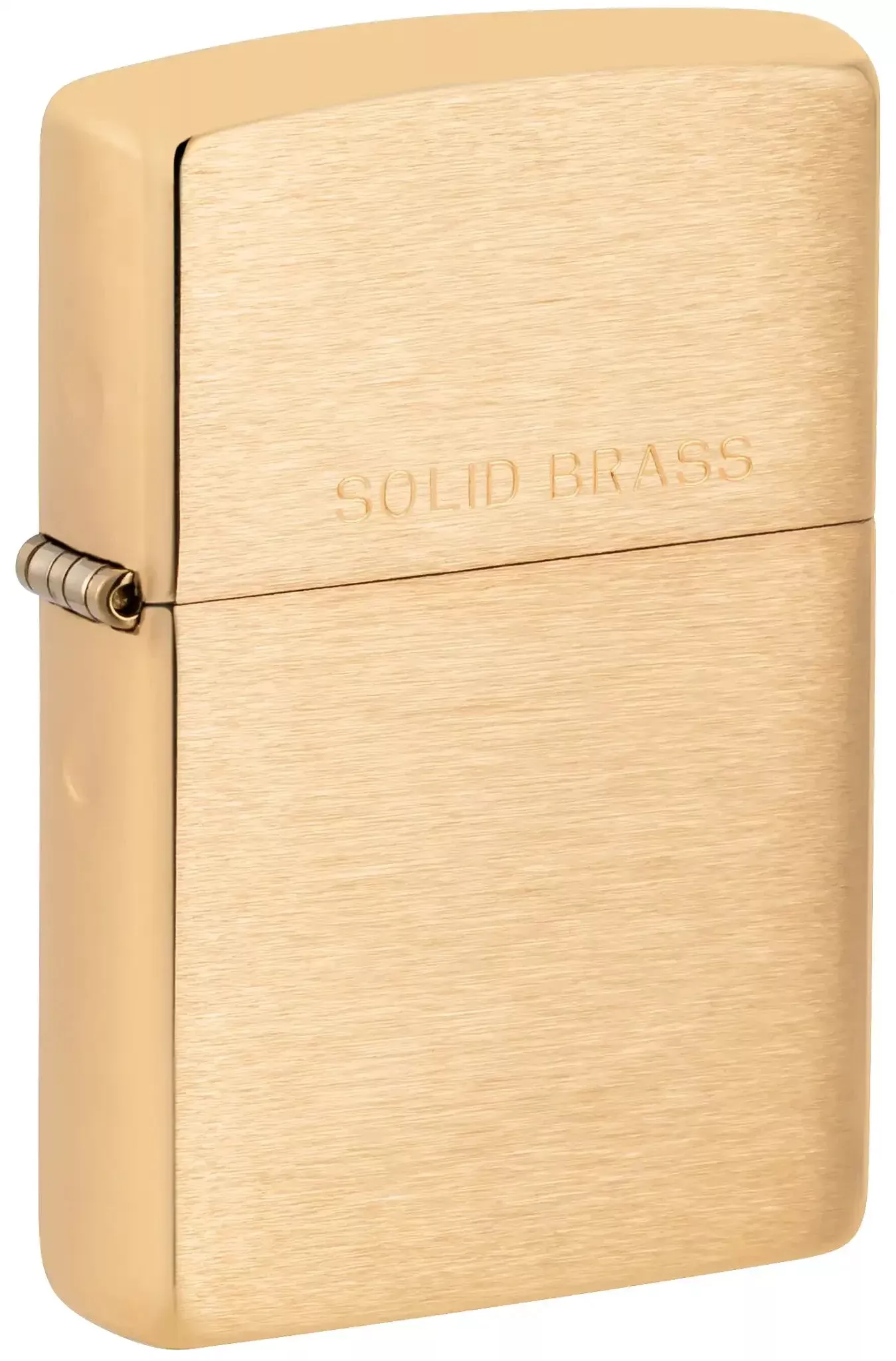 Zippo Brushed Solid Brass