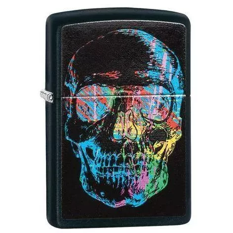 Zippo: Colorful Skull Lighter