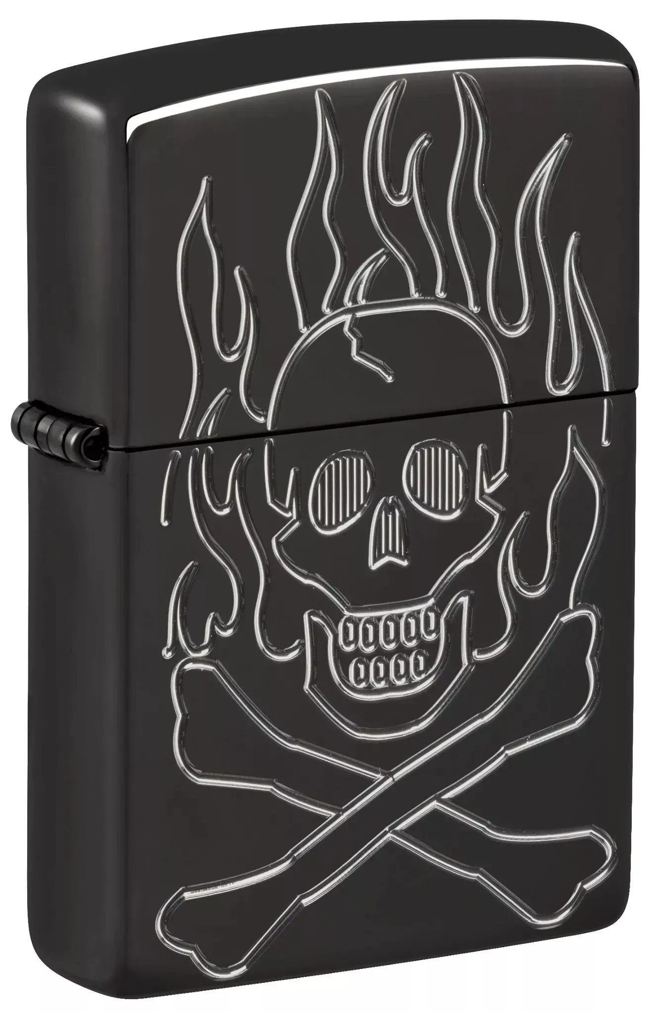 Zippo Flaming Skull Design