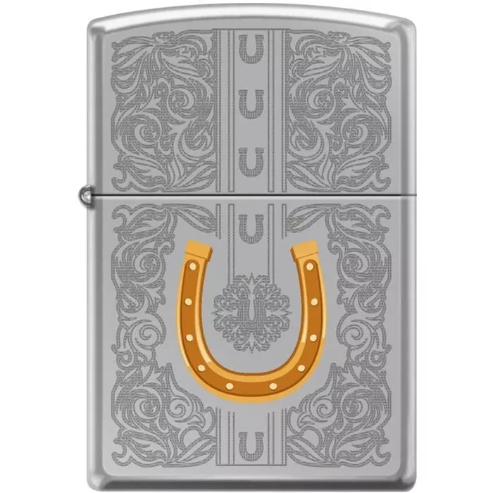 Zippo Lighter – Dazzling Horseshoe High Polish Chrome