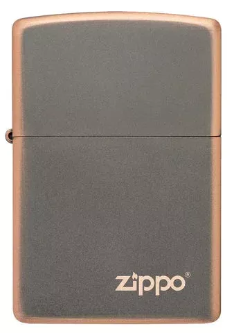 Zippo Lighter – Rustic Bronze w/ Zippo Logo