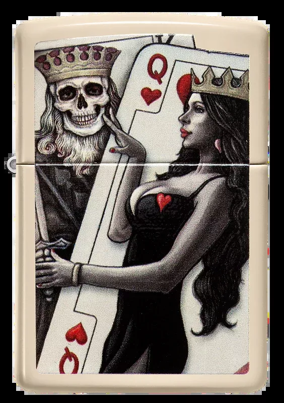 Zippo Lighter – Skull King Queen Beauty