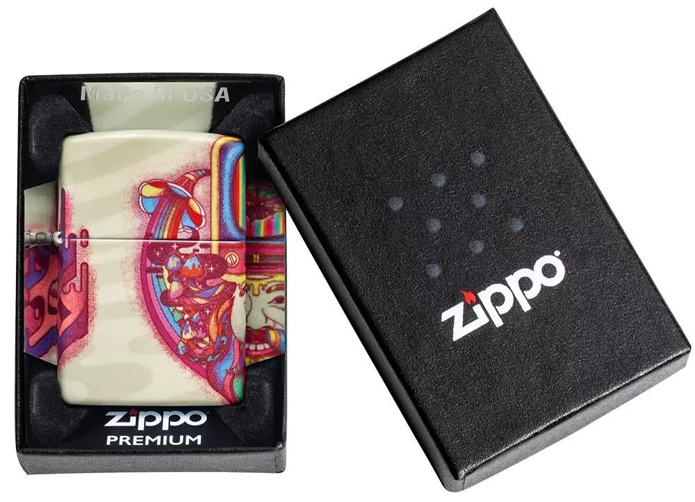 Zippo Lighter Trippy Design