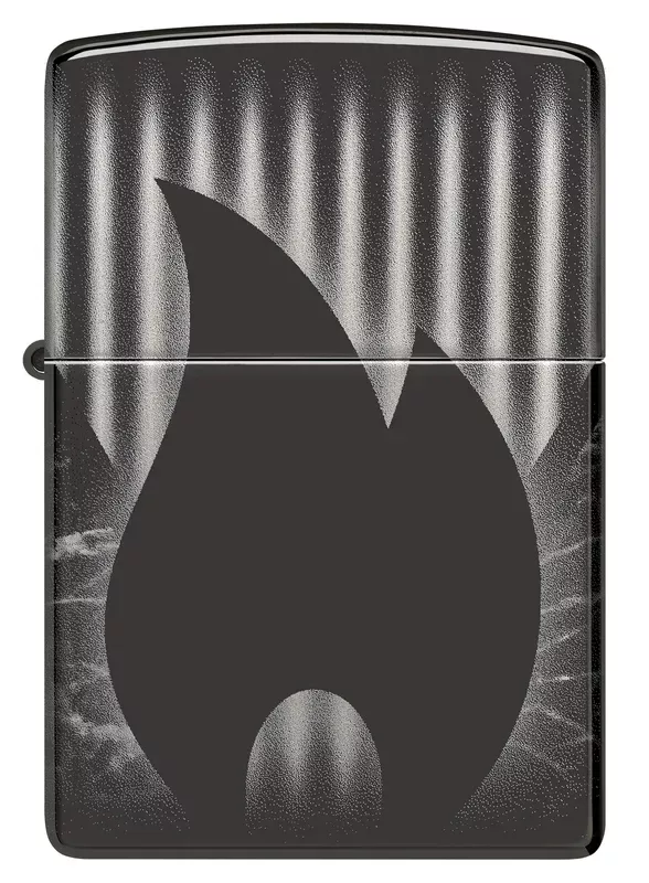 Zippo Lighter – Zippo Flame w/ Subtle Pattern