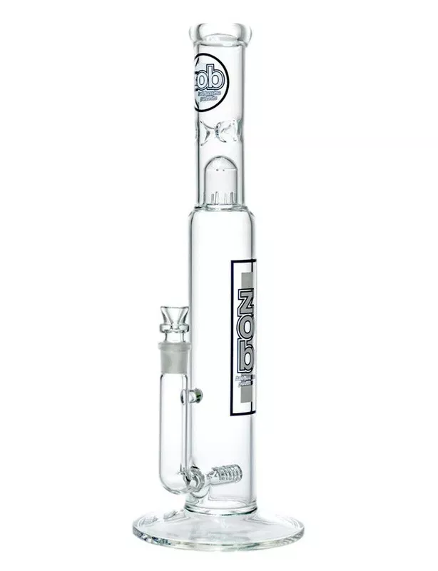 ZOB GLASS – Slitted & Gritted Tube w/ 18mm Female Joint & Slide (Pick a Logo)